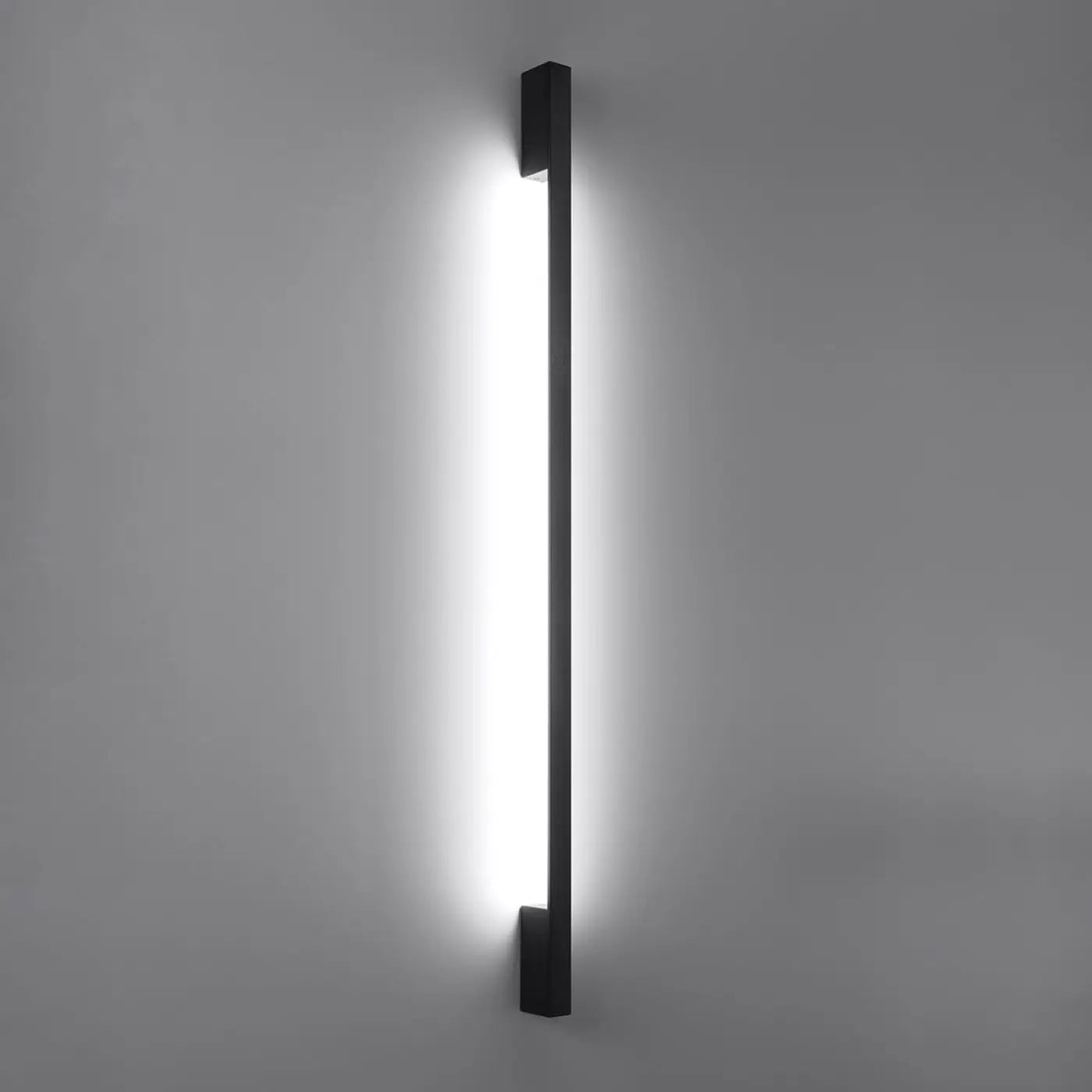Applique murale LED noire verticale en aluminium — vue 6