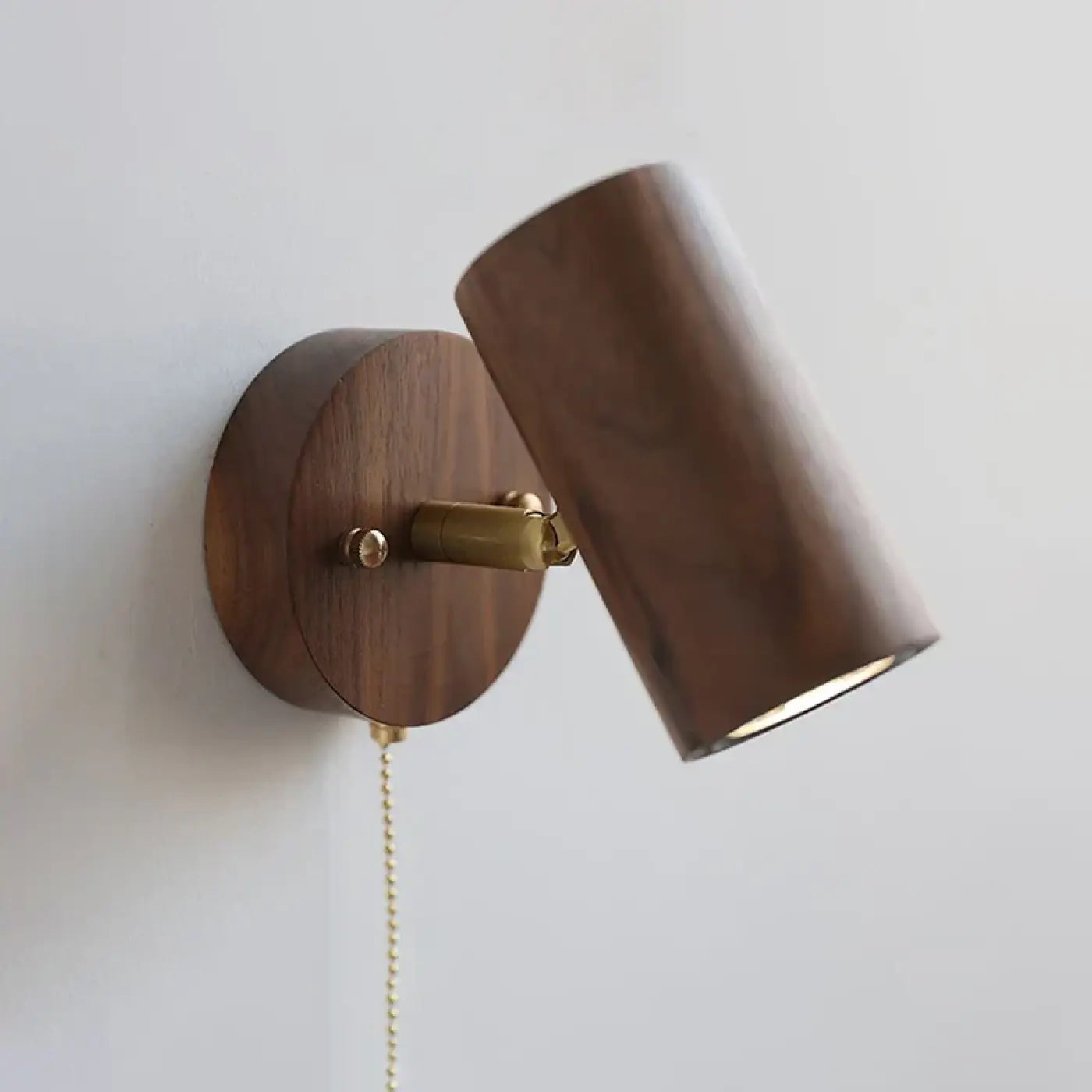 Applique murale LED orientable en bois naturel marron — vue 3