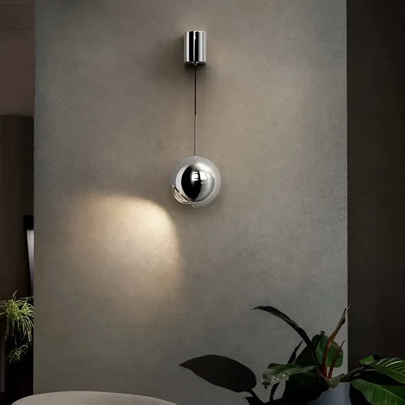 Applique murale LED orientable en métal noir réglable — vue 1