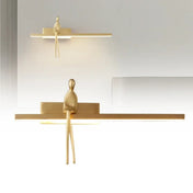 Applique murale LED originale noire et dorée Art Déco — vue 2