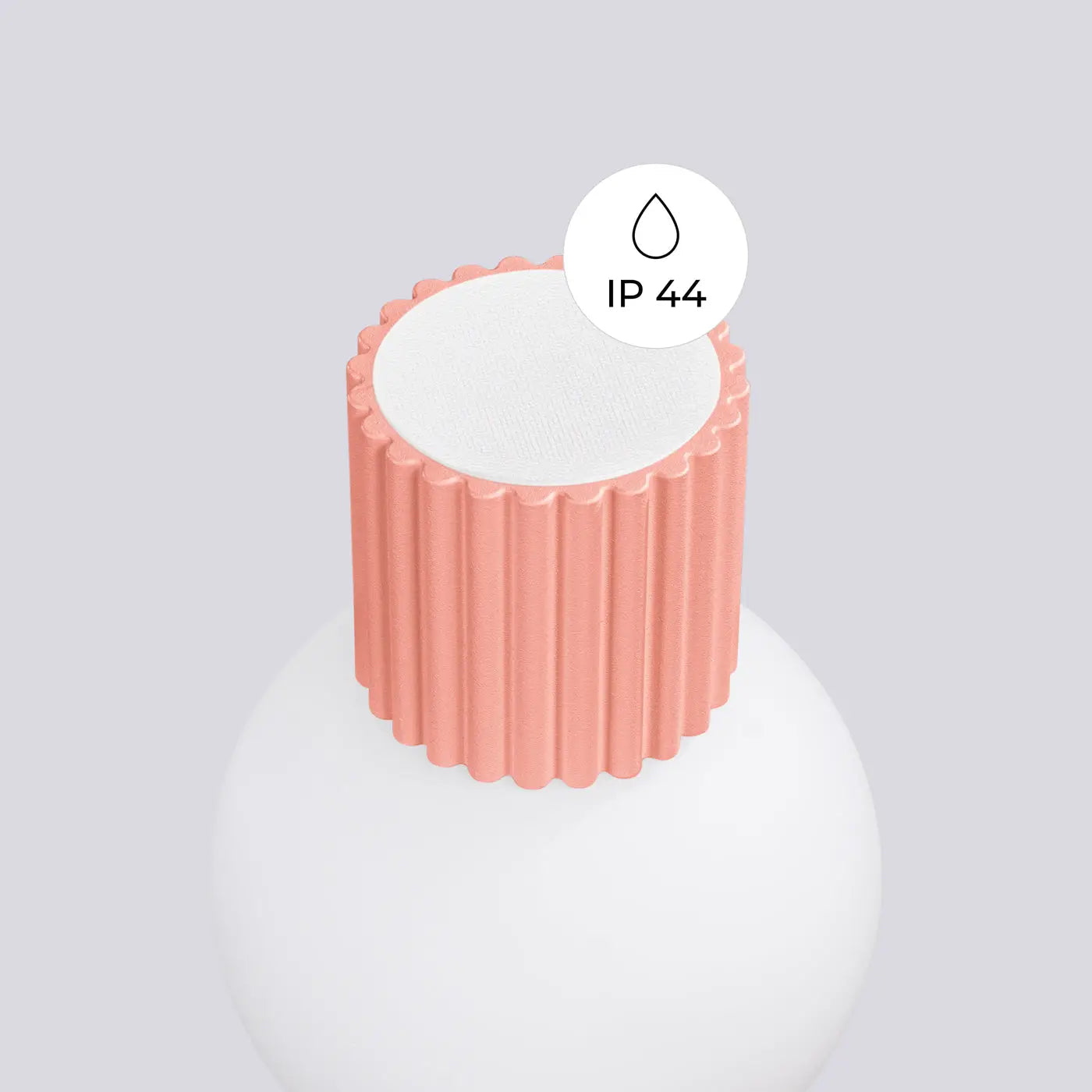 Applique murale LED pêche globe opalin minimaliste — vue 3