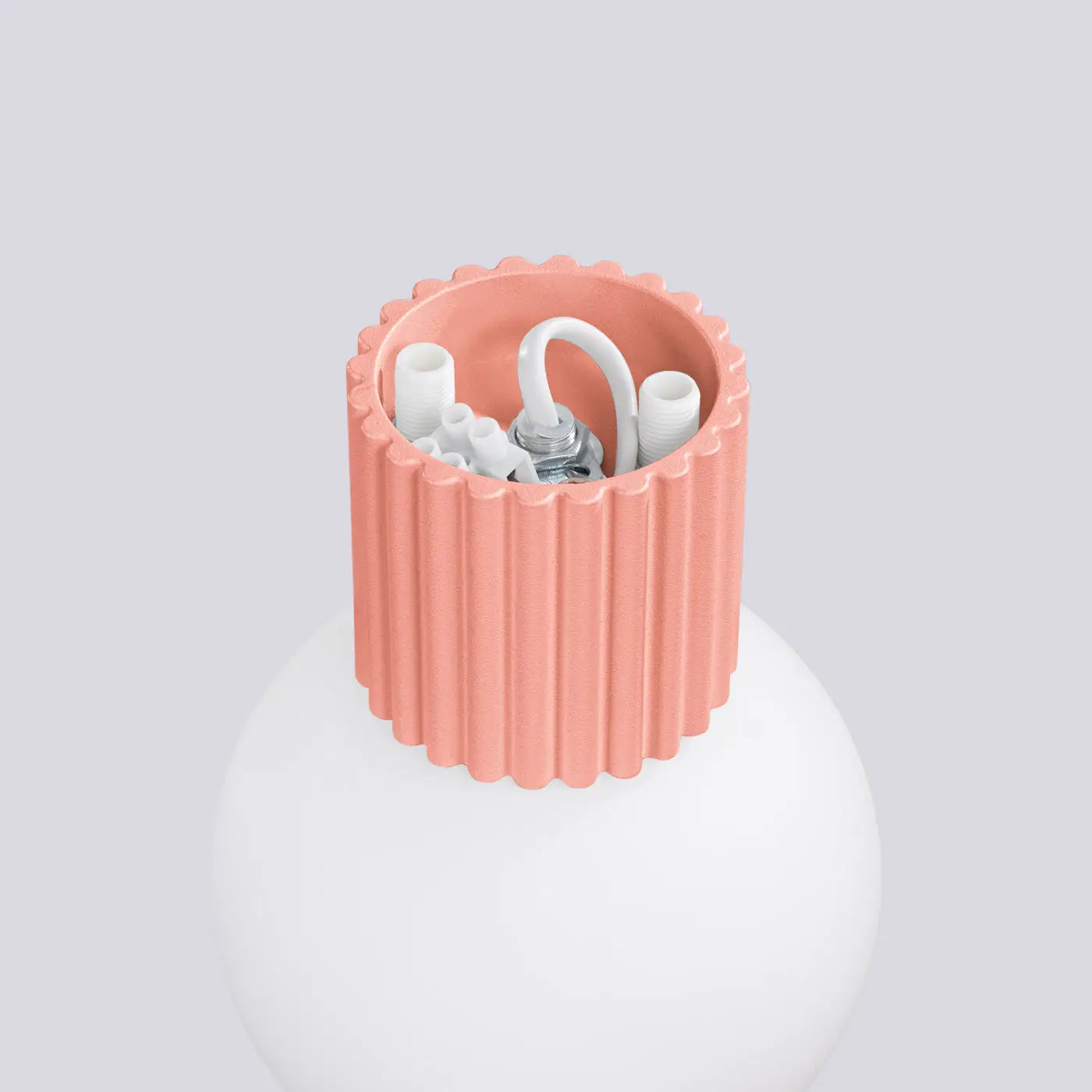 Applique murale LED pêche globe opalin minimaliste — vue 4
