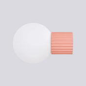 Applique murale LED pêche globe opalin minimaliste — vue 7