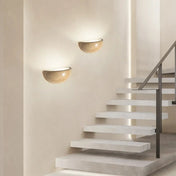 Applique murale LED pierre beige demi-sphère minimaliste — vue 4