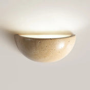Applique murale LED pierre beige demi-sphère minimaliste — vue 5