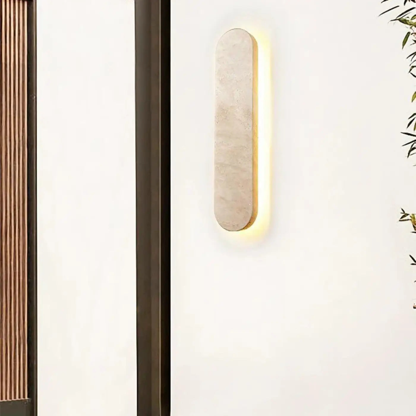 Applique murale LED pierre beige IP65 linéaire — vue 3