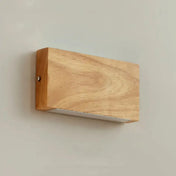 Applique murale LED rectangulaire en bois et acrylique — vue 5