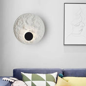 Applique murale LED ronde blanche effet éclipse — vue 2