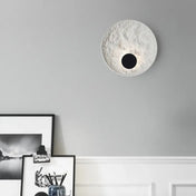Applique murale LED ronde blanche effet éclipse — vue 4