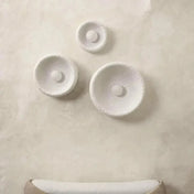 Applique murale LED ronde blanche en résine originale — vue 6
