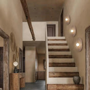 Applique murale LED ronde en bois vintage IP65 — vue 3