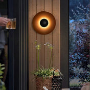 Applique murale LED ronde en métal beige 30 à 45 cm — vue 4