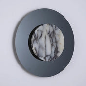Applique murale LED ronde noire marbre et métal 12 W — vue 5