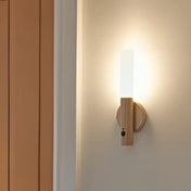 Applique murale LED scandinave beige et marron réglable — vue 3