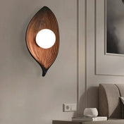 Applique murale LED scandinave en résine et verre IP65 — vue 2