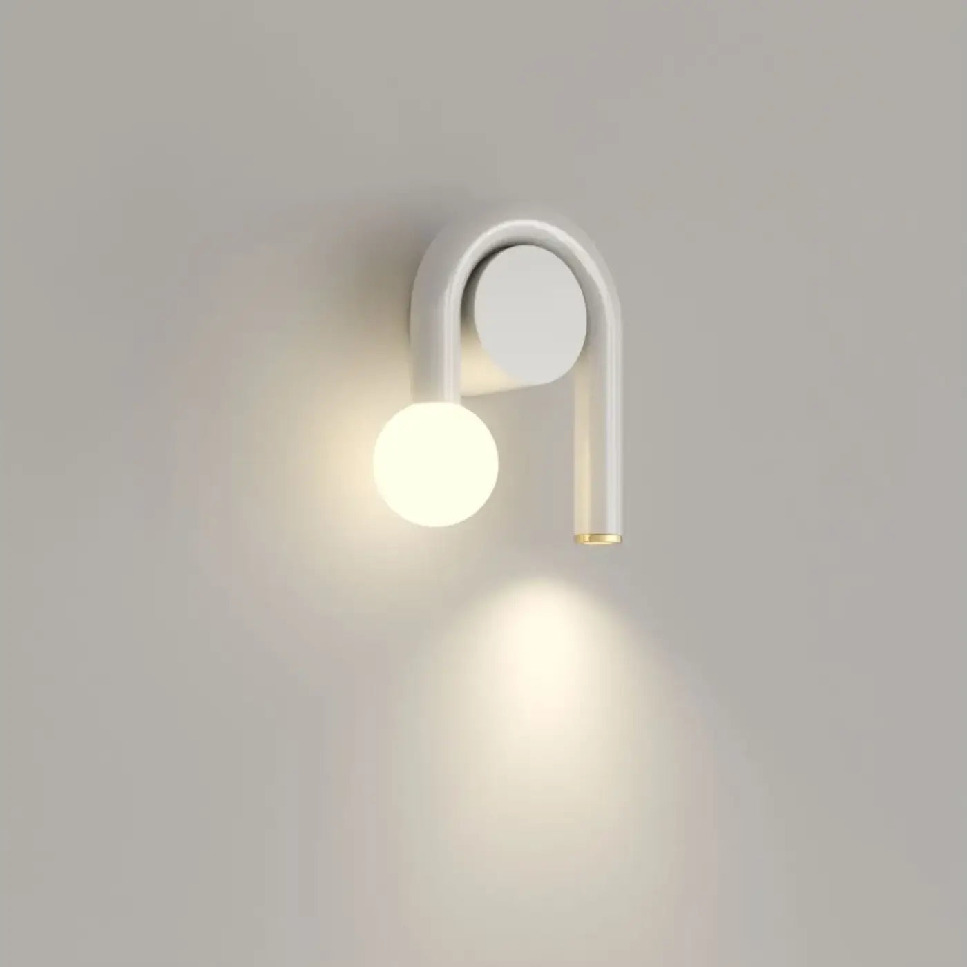 Applique murale LED scandinave métal blanc tête de lit — vue 3