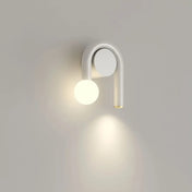 Applique murale LED scandinave métal blanc tête de lit — vue 3