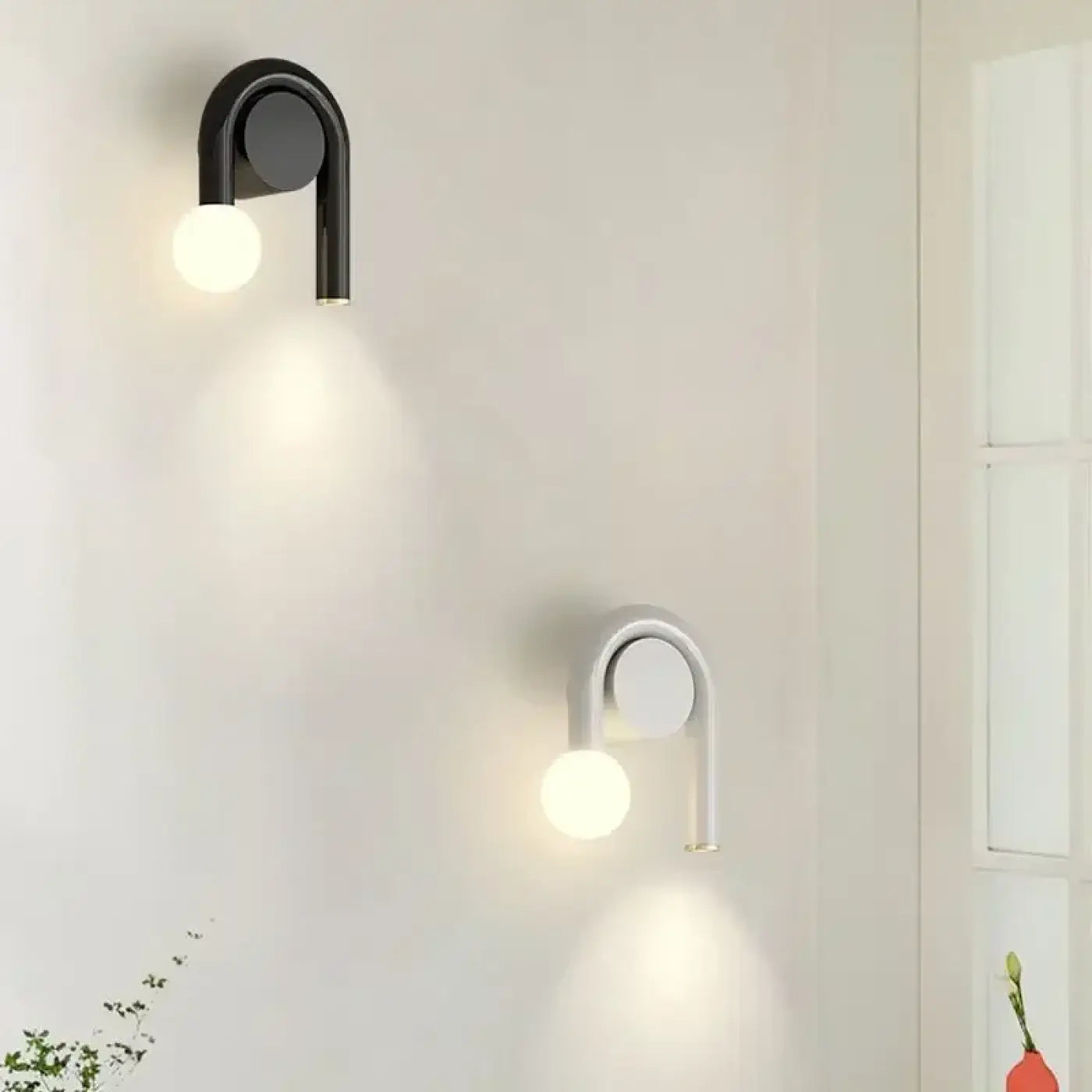 Applique murale LED scandinave métal blanc tête de lit — vue 5