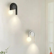 Applique murale LED scandinave métal blanc tête de lit — vue 5
