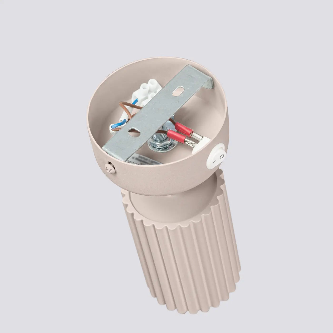 Applique murale LED taupe avec interrupteur en aluminium — vue 6
