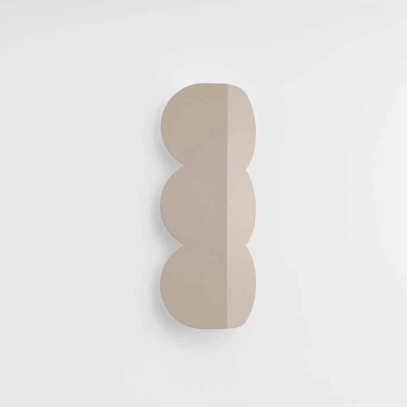 Applique murale LED taupe en résine forme biscuit — vue 2