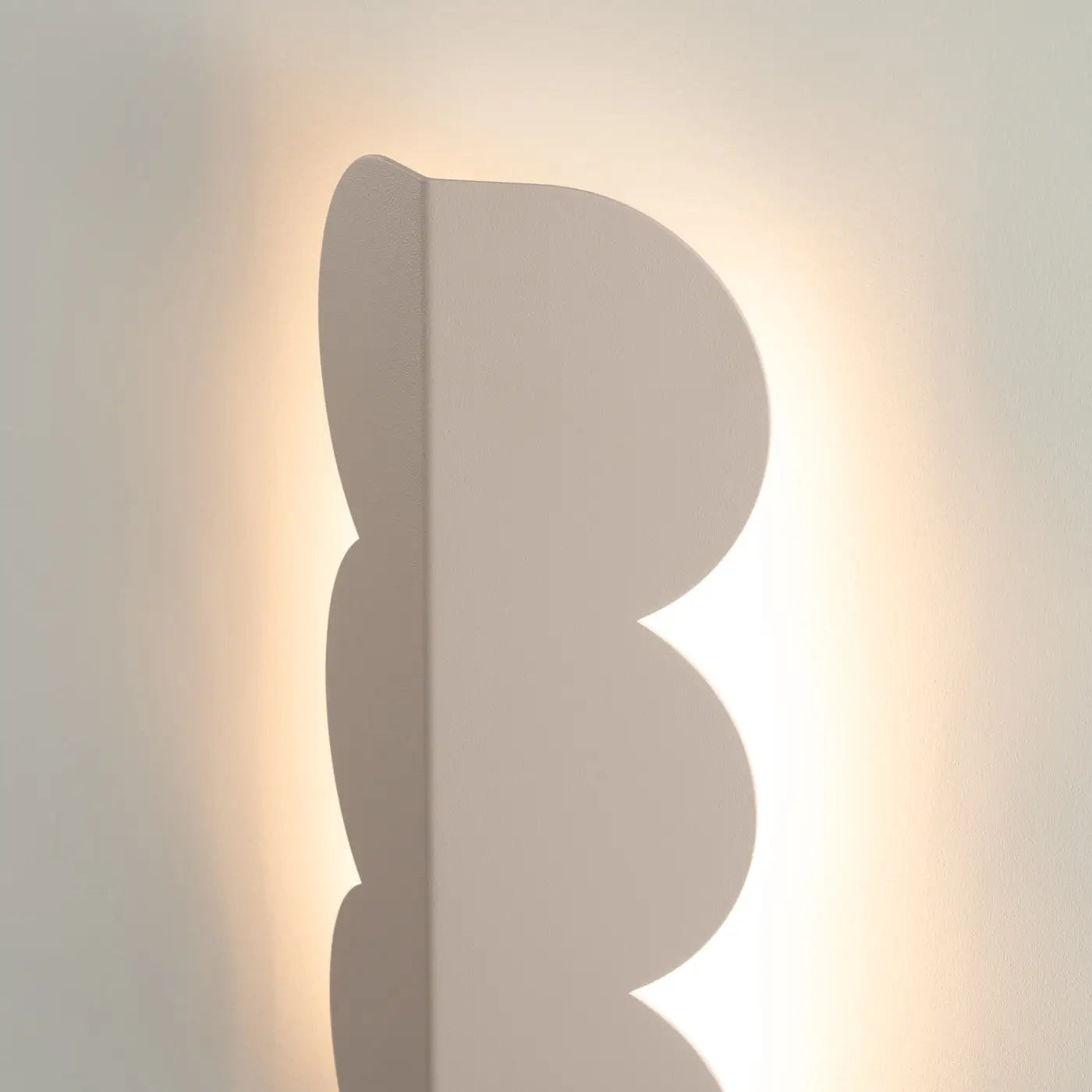 Applique murale LED taupe en résine forme biscuit — vue 5