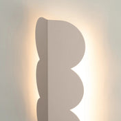 Applique murale LED taupe en résine forme biscuit — vue 5