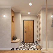 Applique murale LED taupe globe opalin acrylique — vue 12