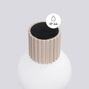 Applique murale LED taupe globe opalin acrylique — vue 3