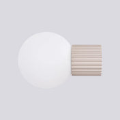 Applique murale LED taupe globe opalin acrylique — vue 7