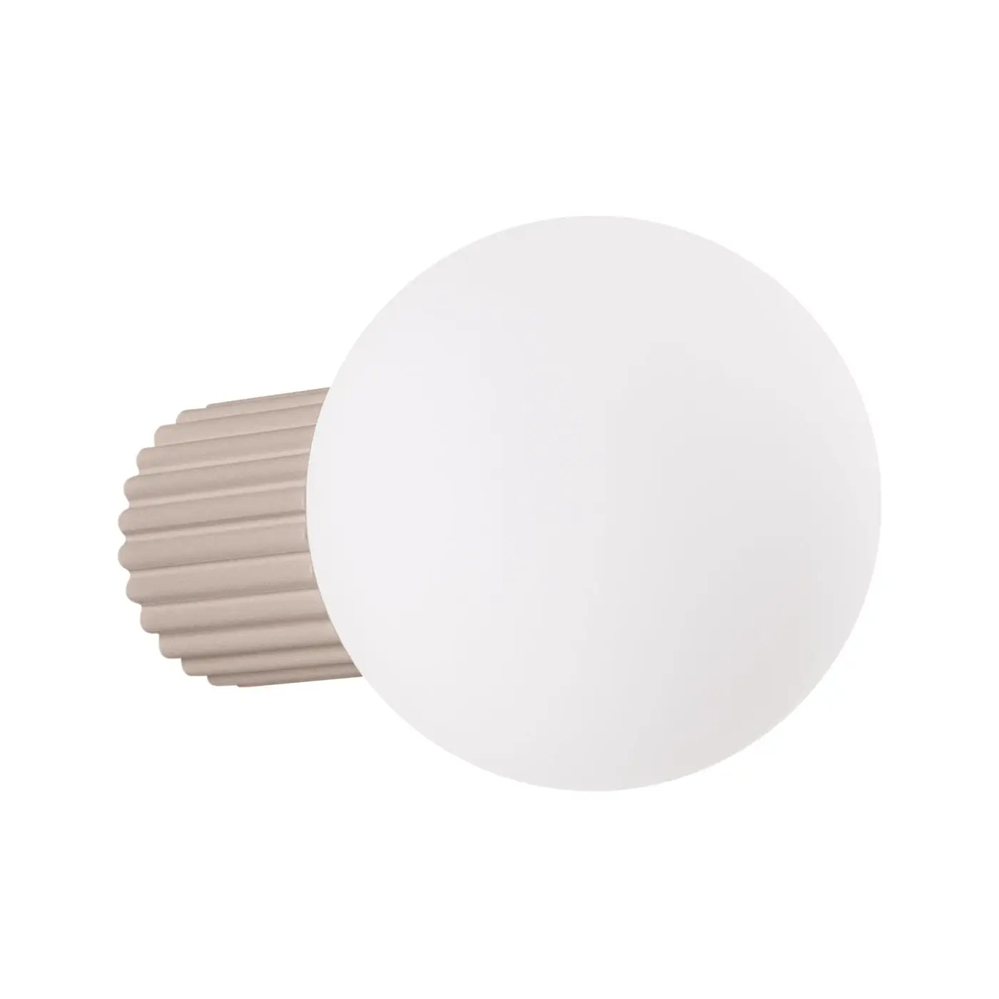 Applique murale LED taupe globe opalin acrylique — vue 8