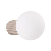 Applique murale LED taupe globe opalin acrylique — vue 8