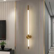 Applique murale LED tube long doré ou noir dimmable — vue 7