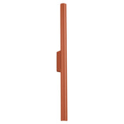Applique murale LED tubulaire aluminium rouge ocre — vue 3