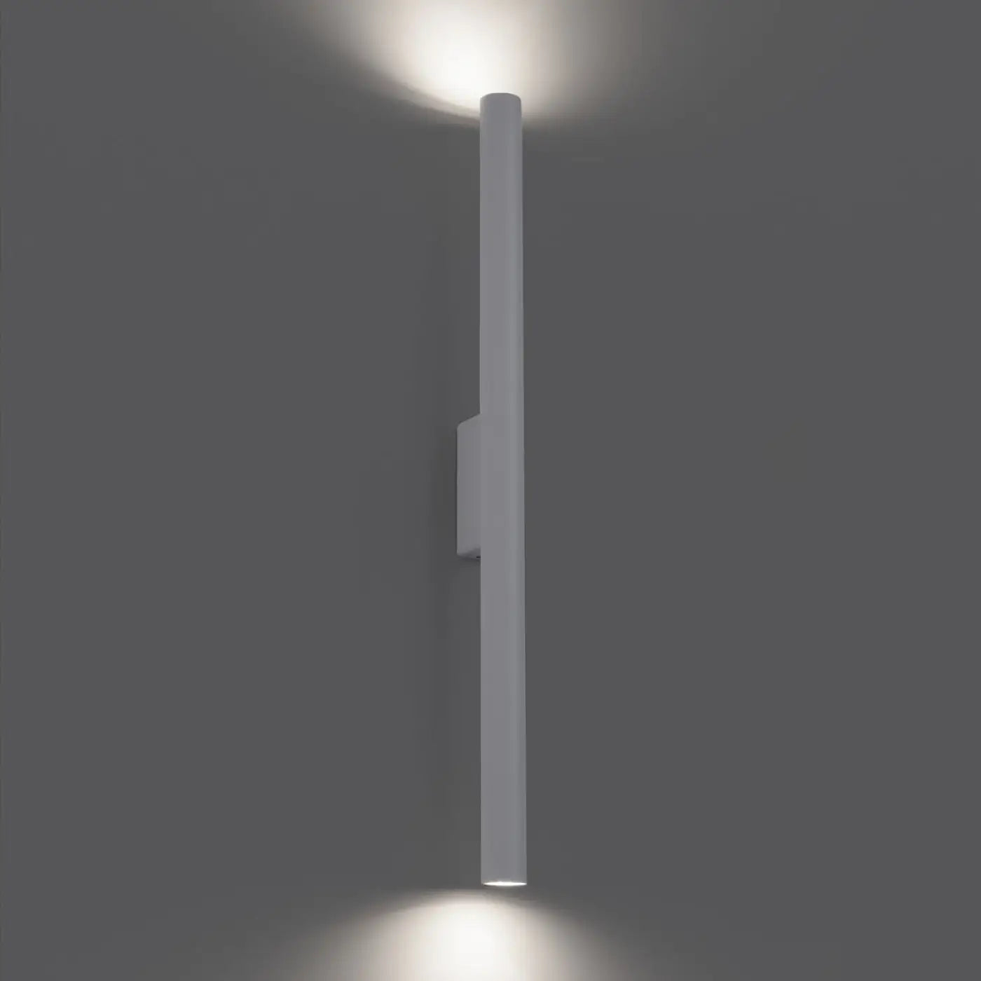 Applique murale LED tubulaire blanche 2 lumières — vue 1