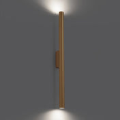 Applique murale LED tubulaire dorée 2 lumières — vue 1