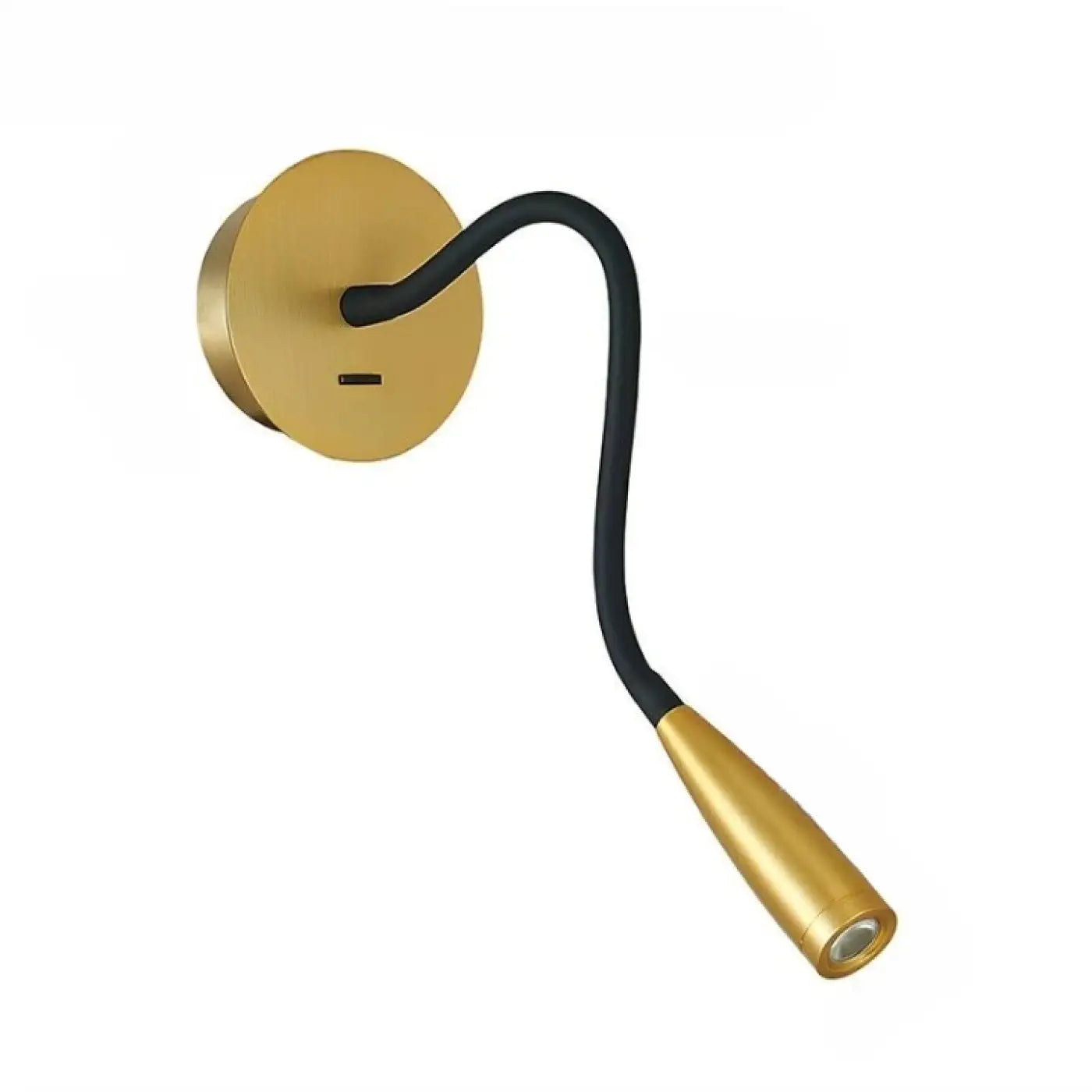 Applique murale LED tubulaire dorée bronze ou noire — vue 1