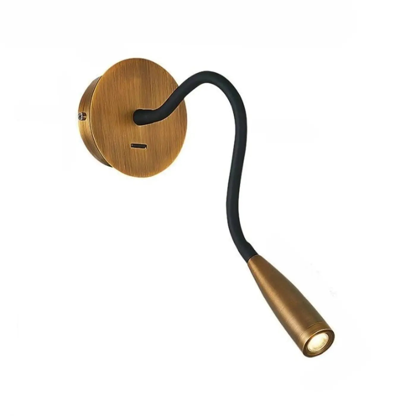 Applique murale LED tubulaire dorée bronze ou noire — vue 3