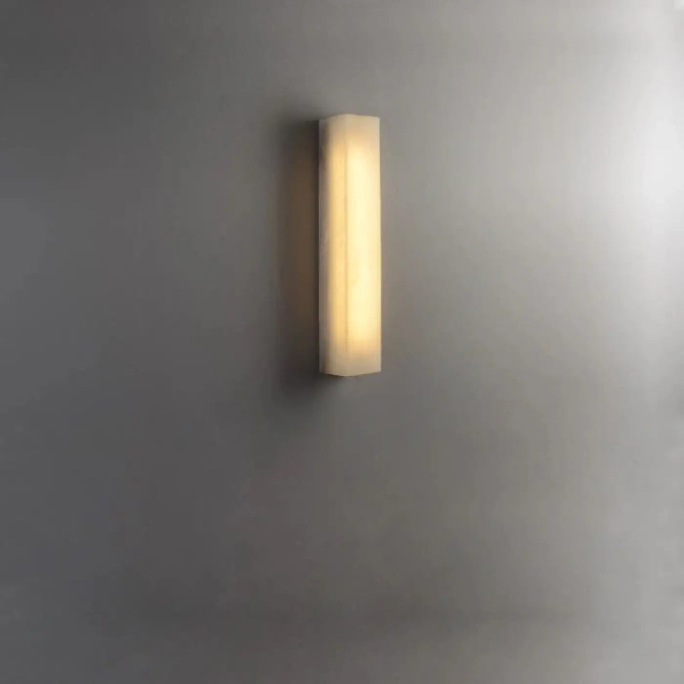 Applique murale LED tubulaire en acier et marbre blanc — vue 4
