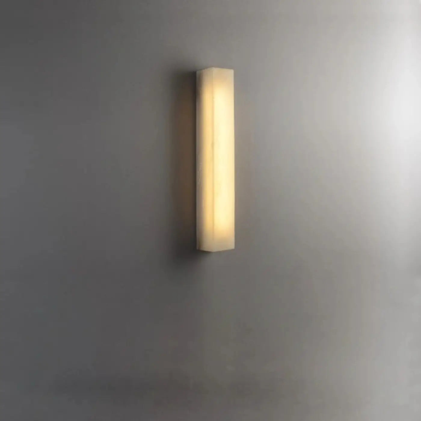 Applique murale LED tubulaire en acier et marbre blanc — vue 5
