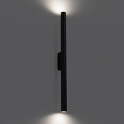 Applique murale LED tubulaire noire 2 lumières — vue 1