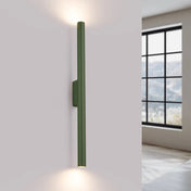 Applique murale LED tubulaire vert olive 2 lumières — vue 1