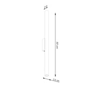 Applique murale LED tubulaire vert olive 2 lumières — vue 7