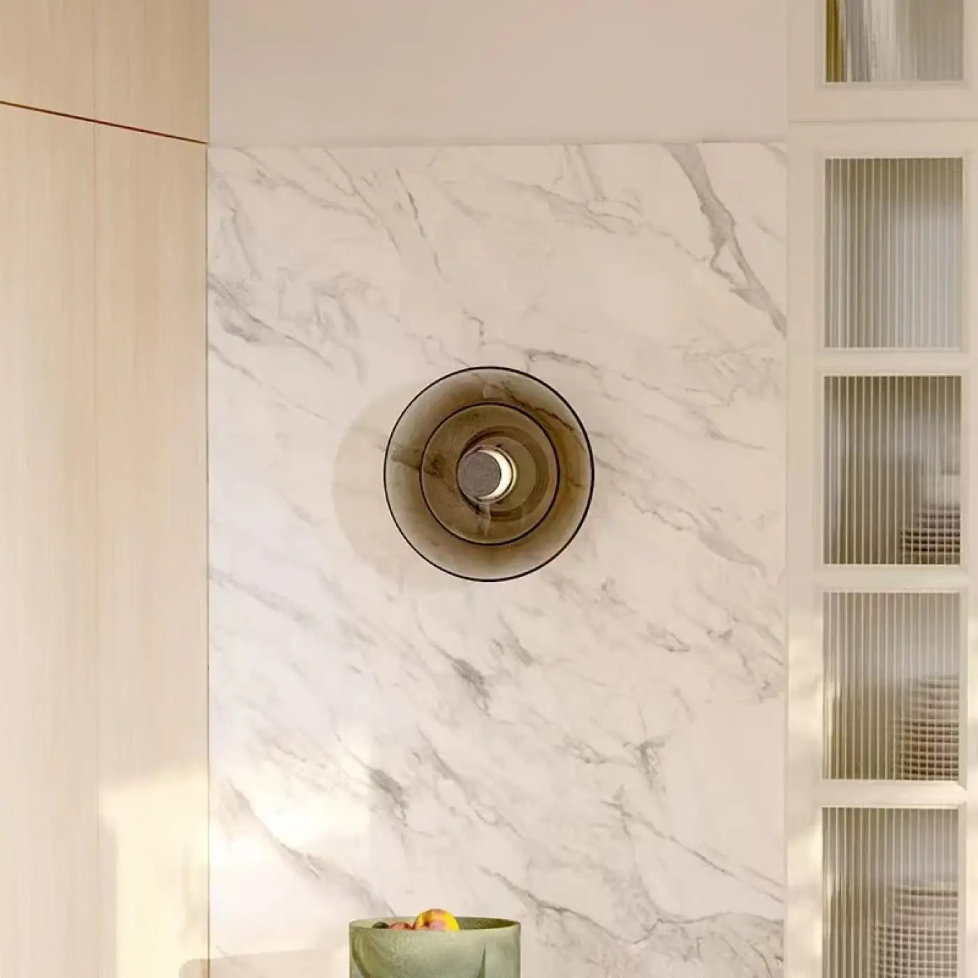 Applique murale LED verre gris moderne IP65 salle de bain — vue 2