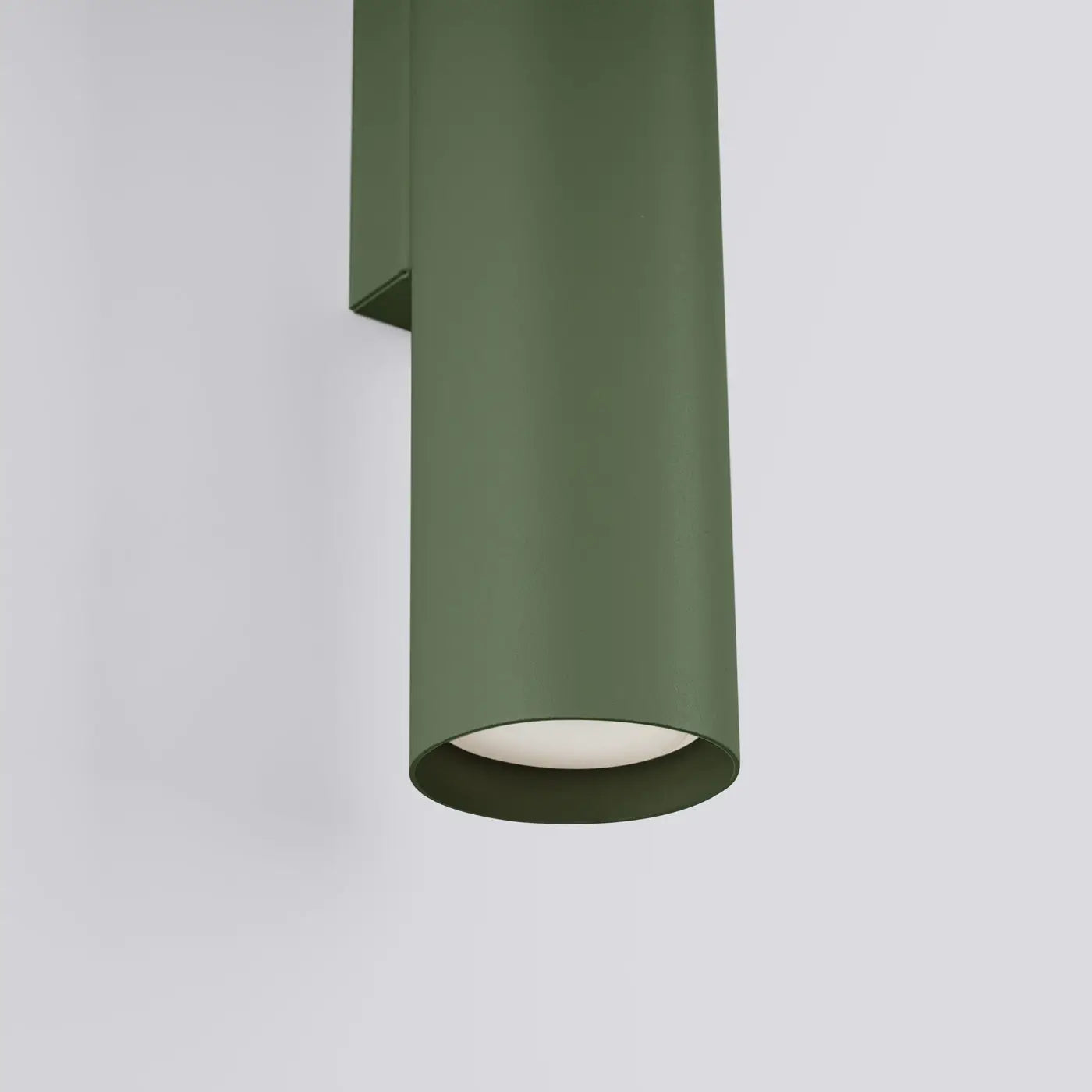 Applique murale LED vert olive 2 lumières en acier — vue 5