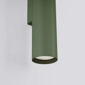 Applique murale LED vert olive 2 lumières en acier — vue 5