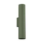 Applique murale LED vert olive 2 lumières en acier — vue 6