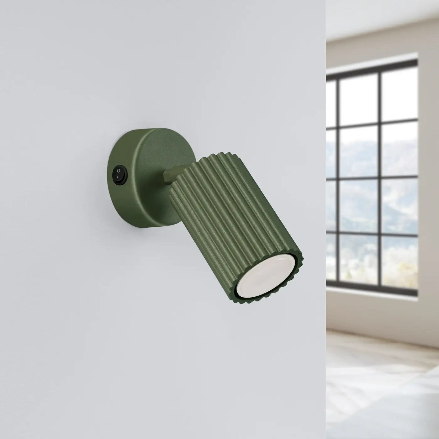 Applique murale LED vert olive avec interrupteur GU10 — vue 2