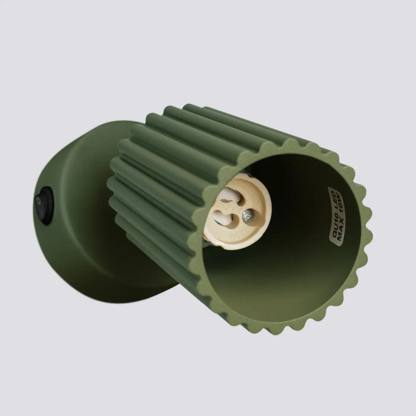 Applique murale LED vert olive avec interrupteur GU10 — vue 4