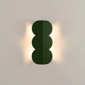 Applique murale LED vert olive en résine forme biscuit — vue 1